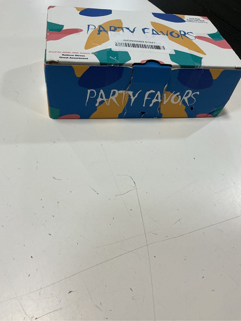 Condition photo showing New/Like New for leeche premium pop party favors toys for kids,107pcs prize box toys for all ages kids,birthday party, school classroom rewards, carnival prizes, pinata fillers, treasure chest, goody bag fillers