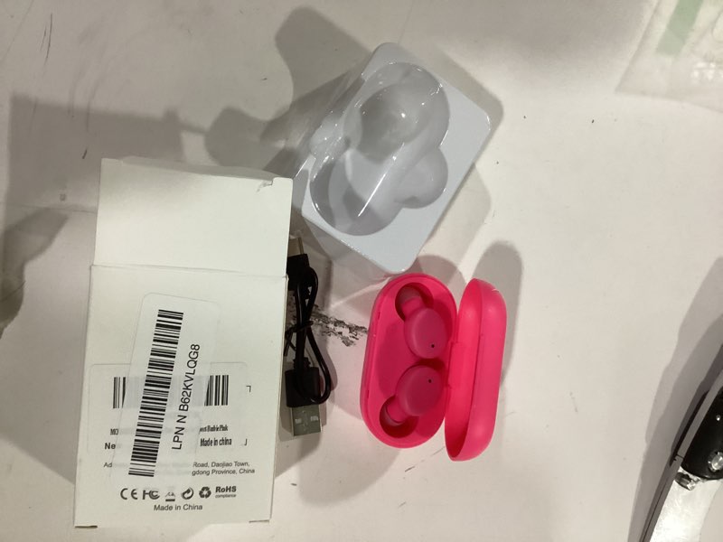 Condition photo showing New/Like New for MOZOTER S8 Mini Wireless Earbuds Bluetooth 5.3 in Ear Light-Weight Headphones,60Hrs Playtime Ear Buds with Charging Case,Bluetooth Headsets,Premium Sound with Deep Bass for Sport-Barbiee Pink Barbie Pink