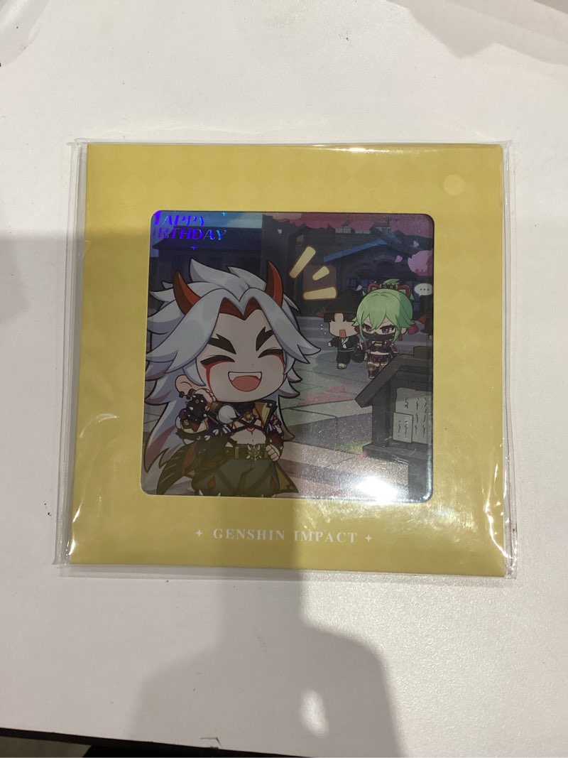 Genshin Impact Heartfelt Wishes Series Acrylic Fridge Magnet - Arataki Itto