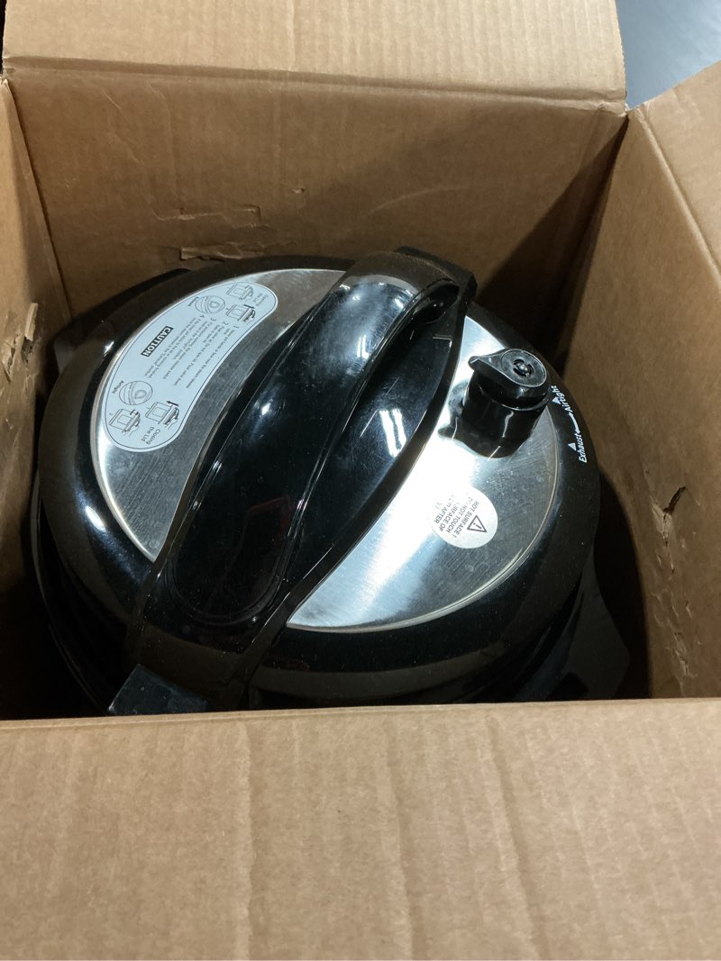 Condition photo showing As Is for 1200W 12-in-1 Electric Pressure Cooker 8Qt, Stainless Steel Pressure Cooker, Slow Cook Rice Cooker Steamer Sauté, Yogurt Maker, Warmer & Sterilizer with Recipe, Safer Venting Design, Sliver 8 Quarts Silver