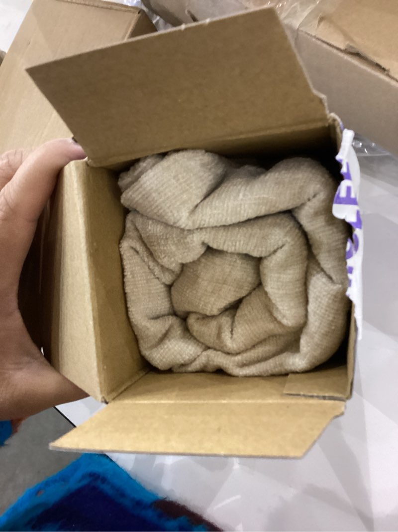 Condition photo showing Good Condition for MIULEE Pack of 2 Beige Throw Pillow Covers 20x20 Inch Soft Chenille Pillow Covers for Sofa Living Room Couch Solid Dyed Cases 20" x 20" (Pack of 2) Beige 2