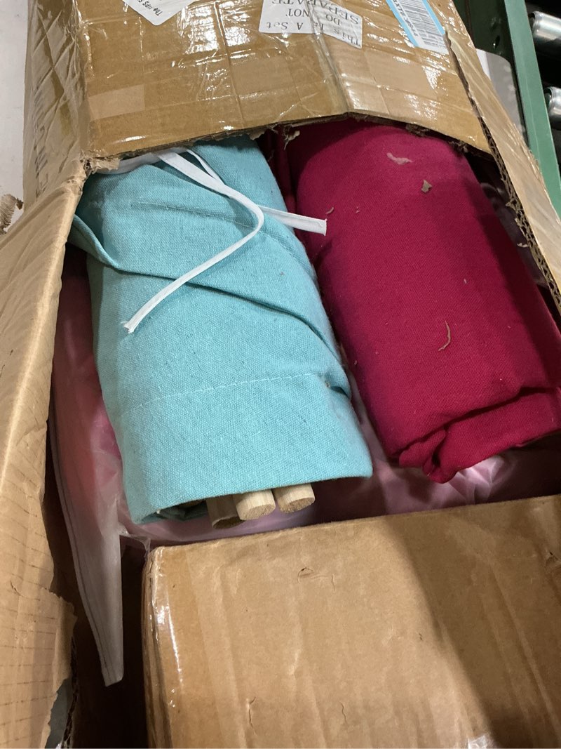 Condition photo showing Good Condition for windyun 4 pack kids teepee tent for slumber party with mattress and lights, sleepover tents for girls boys indoor outdoor cotton teepee with airbed tray blanket birthday party supplies (colorful)