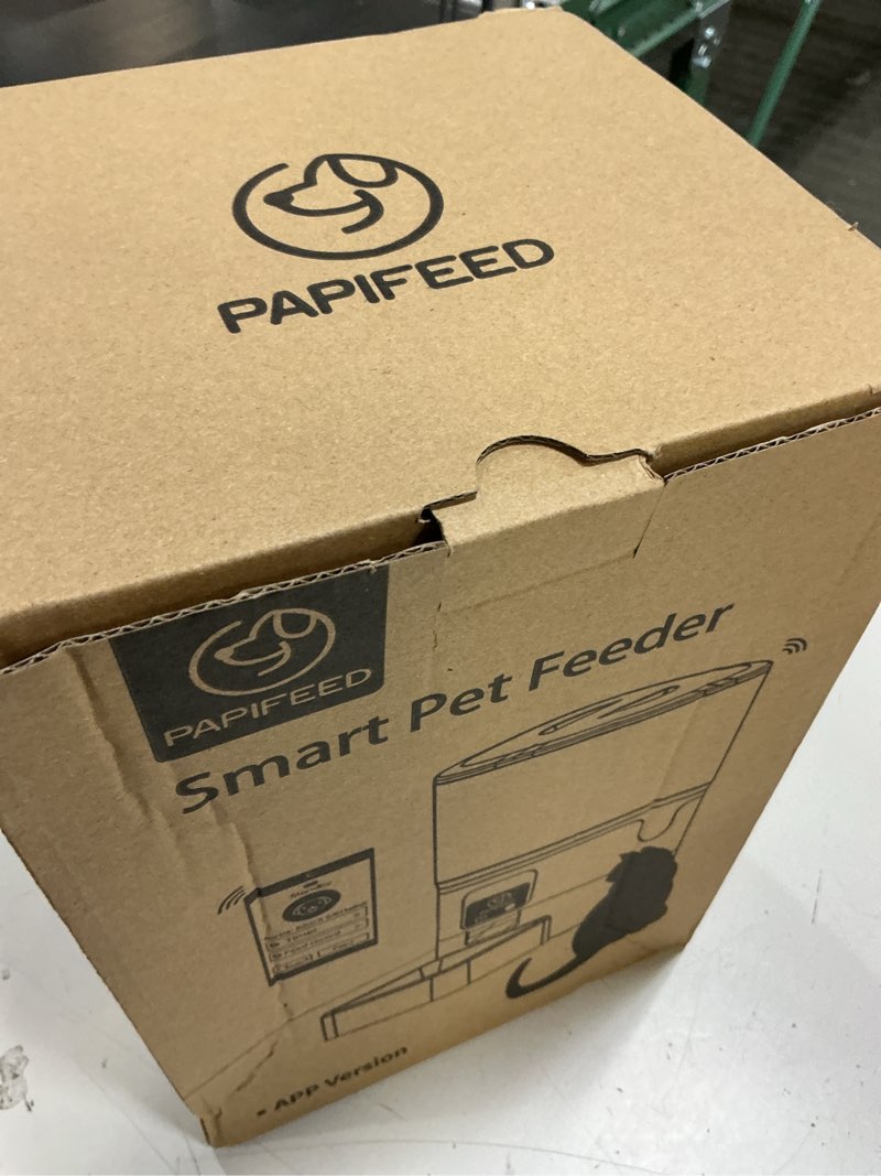 Condition photo showing Good Condition for papifeed smart automatic cat feeders pet feeder : wifi pet feeder with app control for remote feeding, detachable for easy clean,stainless steel bowl,1-10 meals per day for dog (6l/25cup) 2.4g network