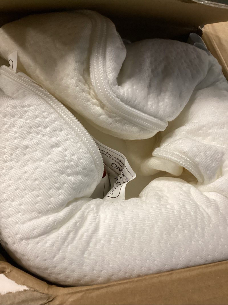 Condition photo showing New/Like New for neoborn baby bassinet mattress pad, 32" x 18" dual sided comfort gel memory foam mattress with removable breathable soft tencel cover fit for ronbei/ingenuity/cuddor baby bassinet retangle 32'' x 18'' x 2''