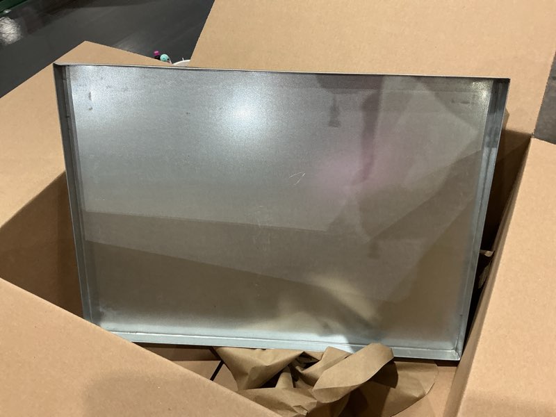 Condition photo showing Good Condition for pinnacle systems precision pet two door metal dog crate tray replacement pan chew proof crack proof pet kennel great cage tray pet supplies (galvanized, 23.375" l x 16.875" w x 1") galvanized 23.375" l x 16.875" w x 1"