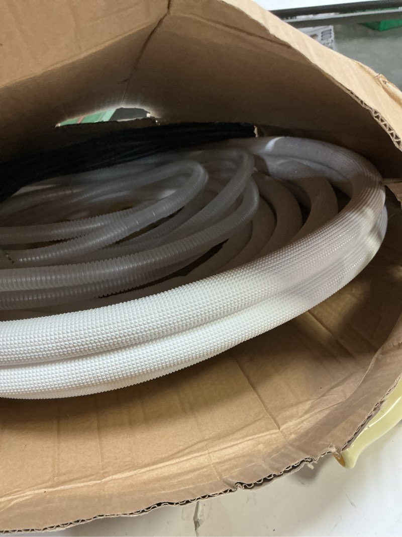 Condition photo showing Good Condition for 25 Ft Mini Split Line Set Air Conditioning Copper Tubing Pipe Extension 1/4" & 3/8" PE Thickened for AC and Heating 9000BTU White 25Ft