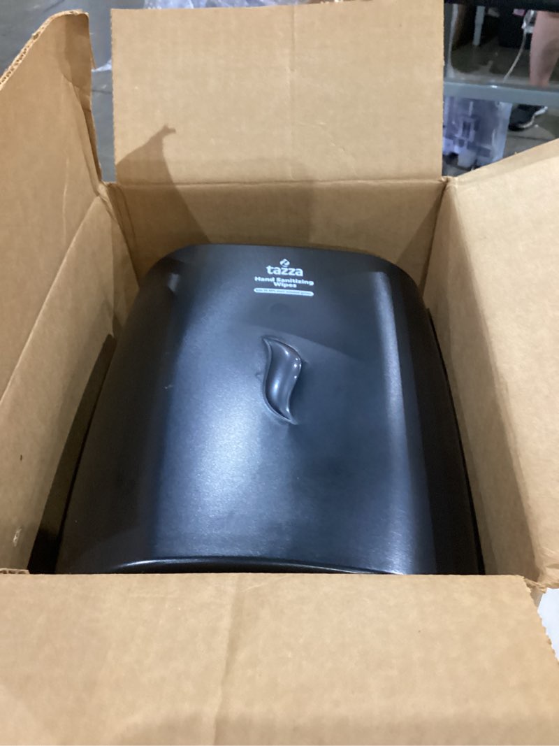Condition photo showing Good Condition for tazza gym equipment wipe dispenser, wall mounted wipes holder for up to 1500 wipes, easy install commercial cleaning wipe dispenser for gyms, hotels, offices, studios, and home use