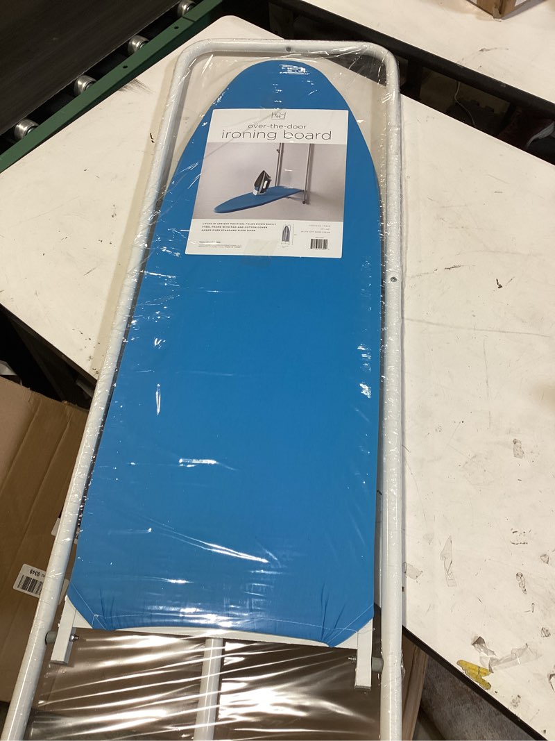 Condition photo showing Good Condition for honey-can-do over-the-door ironing board – foldable, hanging ironing board with 100% cotton cover with padding for laundry room organization, small spaces, apartments & dorms, 47" l x 17" w x 50" h