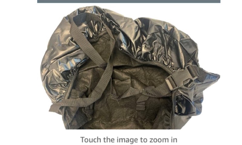 Formosa Covers Outdoor Built-in Side Burner Cover in Black Vinyl 19.5" W x 33.5