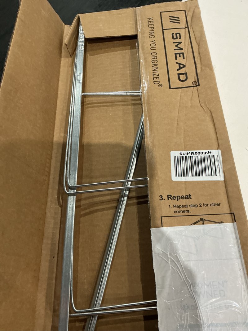 Condition photo showing Good Condition for smead 64873 hanging folder frame  legal size  23-27  long  steel  2/pack