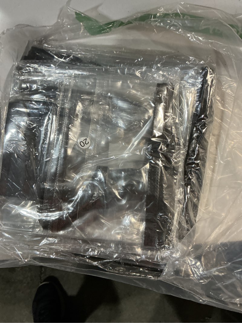 Condition photo showing New/Like New for 3 Pieces Thicken Clear Luggage Cover Protector, 20" 24" 28" PVC Luggage Covers for Suitcase Waterproof Dustproof Anti-scratch Travel Suitcase Covers Case for Wheeled Luggage Clear-Black Frame 20"+24"+28"