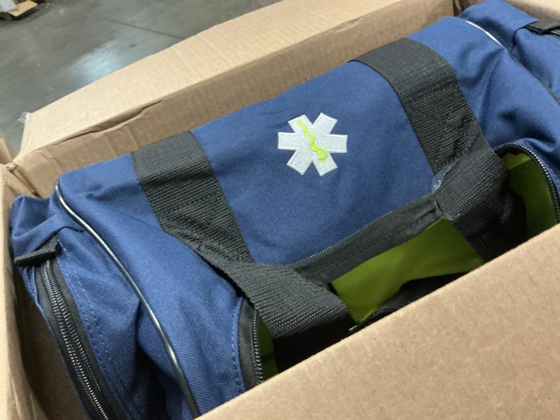 Condition photo showing Good Condition for Kemp USA Maxi Trauma Bag - Large First Aid Kit for EMT First Responders - Water Resistant 600D Nylon - Buckle Closure with Adjustable Strap & Reflective Trim - Navy Blue