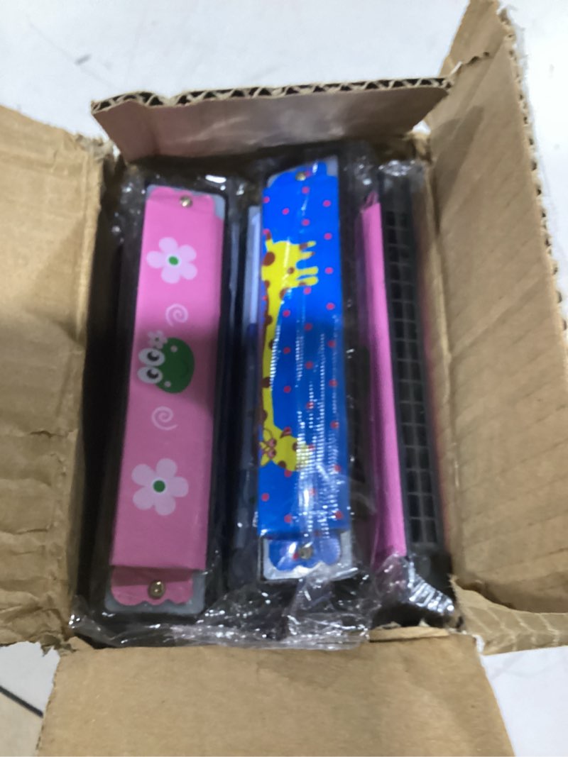 Condition photo showing New/Like New for DEAYOU 30 Pcs Cartoon Harmonica with Double Row of 16 Holes, Musical Instrument for Beginners, Adult, Goodie Bags, Party Favors, Birthday, Gifts, 15 Styles
