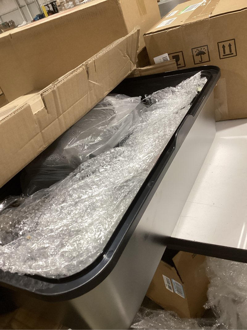 Condition photo showing Good Condition for Stainless Steel Litter Box with Lid,Front Entry Top Exit Kitty LitterBox,Extra Large Enclosed Metal Cat Box with Litter Scoop & Litter Mat-Black