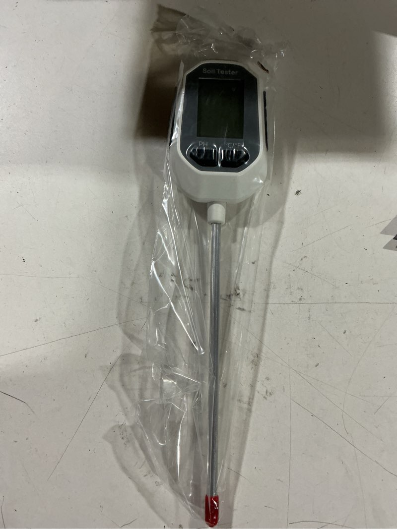 Condition photo showing Good Condition for yamron 4-in-1 soil moisture meter, digital plant temperature/soil moisture test & ph meter/sunlight intensity, backlight lcd display for gardening, farming and outdoor plants