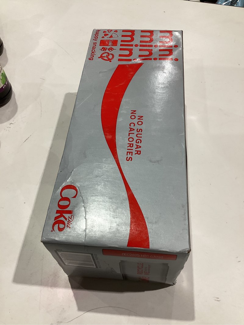 Condition photo showing Good Condition for Diet Coke Diet Cola Soda Fridge Pack  7.5 fl oz Mini Cans  10 Pack