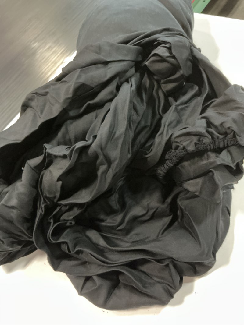 Condition photo showing As Is for allswell serenity 2-piece bed sheets set, 100% tencel, 320 thread count,color black