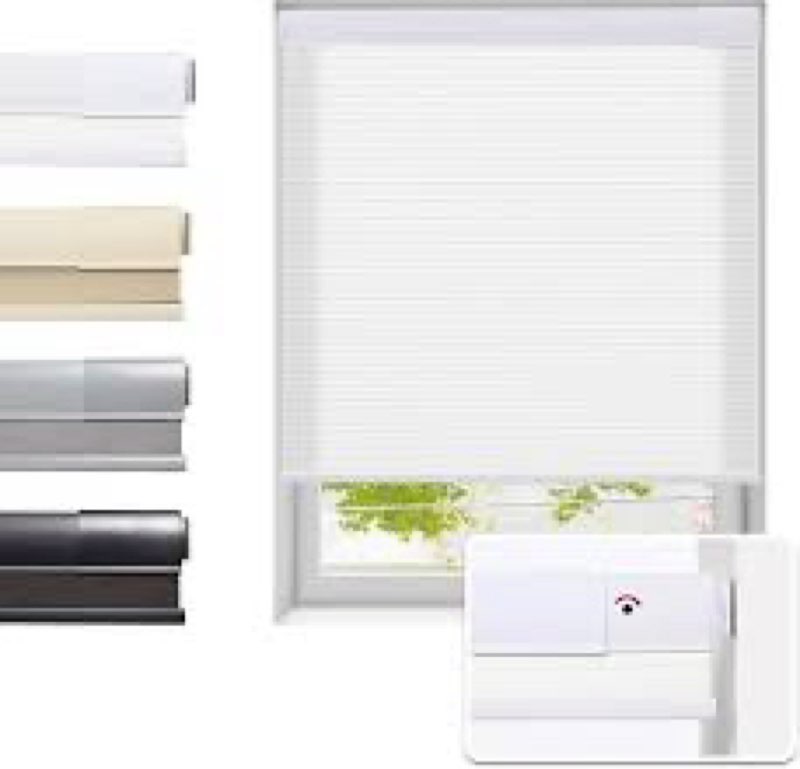 Tonature Upgrade No Drill No Tools Cellular Shades for Indoor Windows 38mm Honeycomb Blinds Cordless