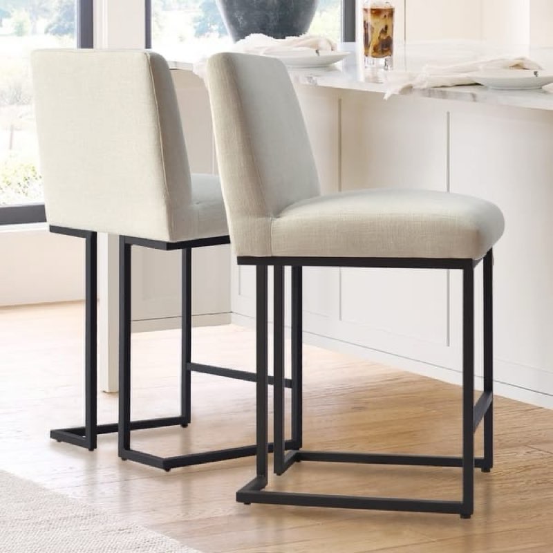 Counter Stool (Set of 2) - Beige