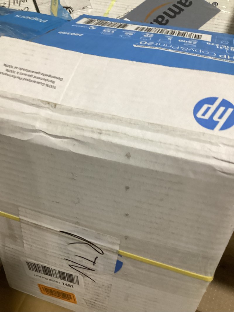 HP Printer Paper | 8.5 x 11 Paper | BrightWhite 24 lb | 5 Ream Case - 2500 Sheets |100 Bright | Made
