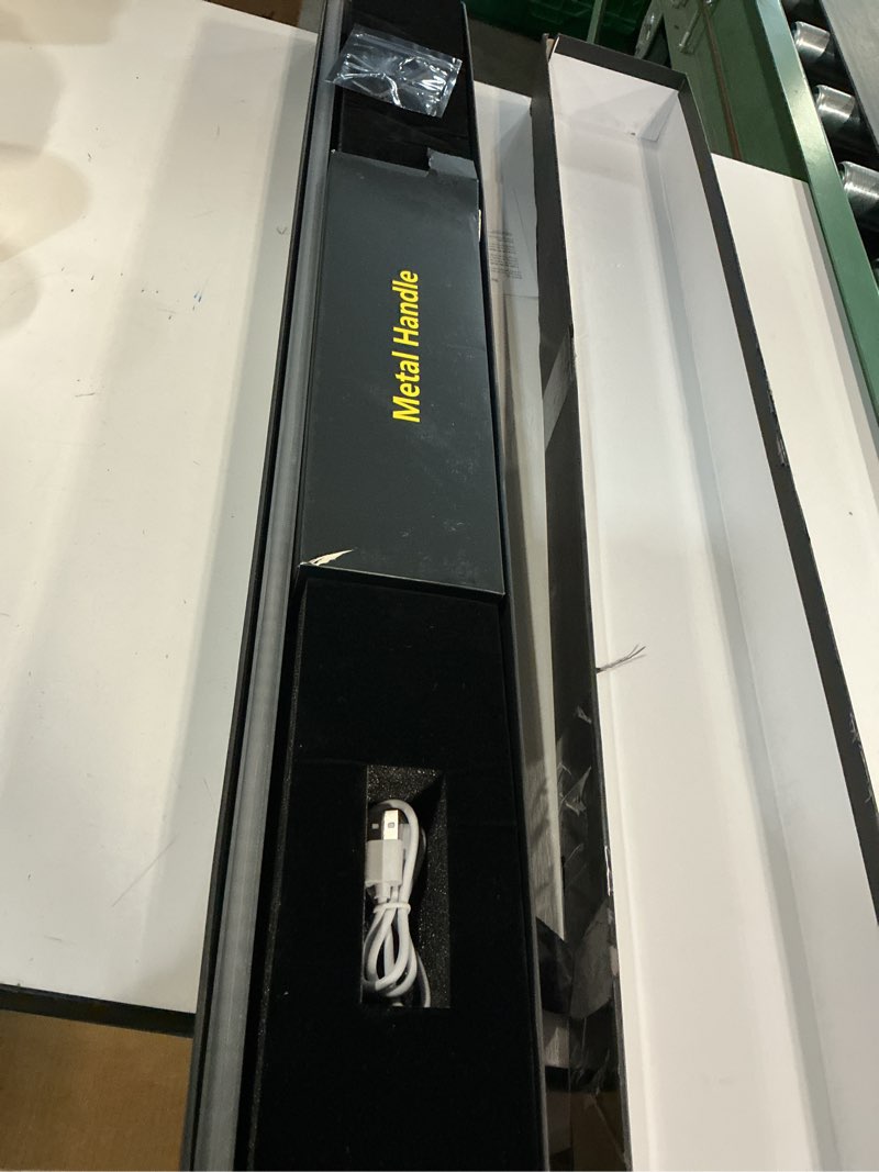 Condition photo showing Good Condition for Darksaber Lightsaber, Dueling Dark Saber Motion Control 39 Sets Sound Effects and 12 Colors Change, Metal Handle Pixel Light Saber for Adults Cosplay Gifts Pixel 39 Sets Sound Effects