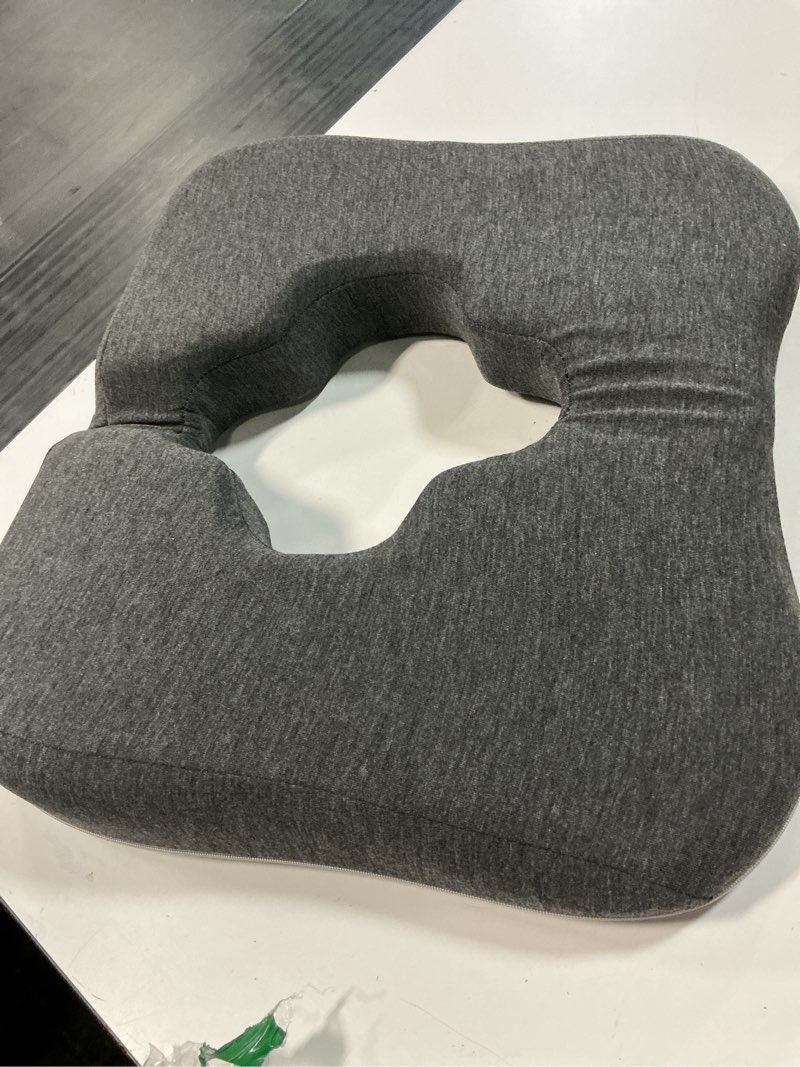 Condition photo showing Good Condition for bed sore cushion for buff & wheelchair cushion for bedsores prevention - pain relief for the bedridden and elderly- hemorrhoids treatment, sciatica, pressure sores, prostate pillow, coccyx, post natal black