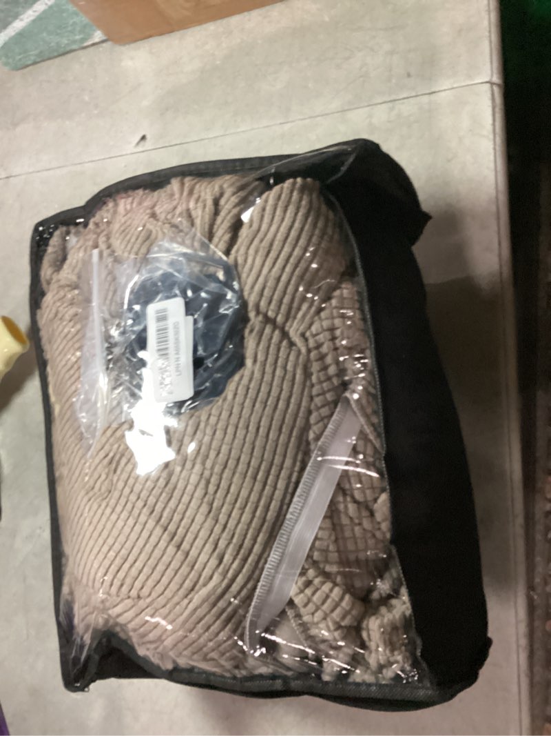 Condition photo showing New/Like New for TAOCOCO Loveseat Recliner Cover with Middle Console, Stretch Loveseat Cover for 2 Seat Recliner Couch, Jacquard Reclining Sofa Covers Loveseat Slipcover Furniture Protector, Pale Brown Pale Brown 2 Seat with Console