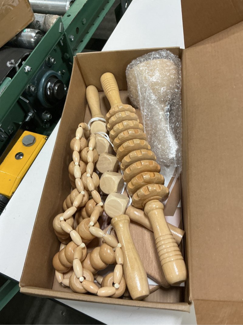 Condition photo showing Good Condition for wood therapy massage tool 6 in 1,lymphatic drainage massager maderoterapia kit professional body cellulite massager for body sculpting,contouring,relief muscle,anti-cellulite