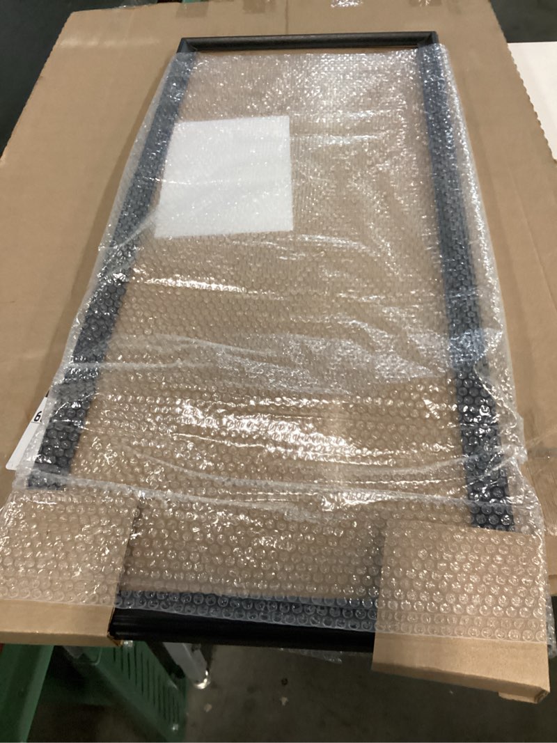 Condition photo showing Good Condition for 14x32 frame black real wood picture frame width 1.5 inches | interior frame depth 0.5 inches | castle black traditional photo frame complete with uv acrylic, foam board backing & hanging hardware