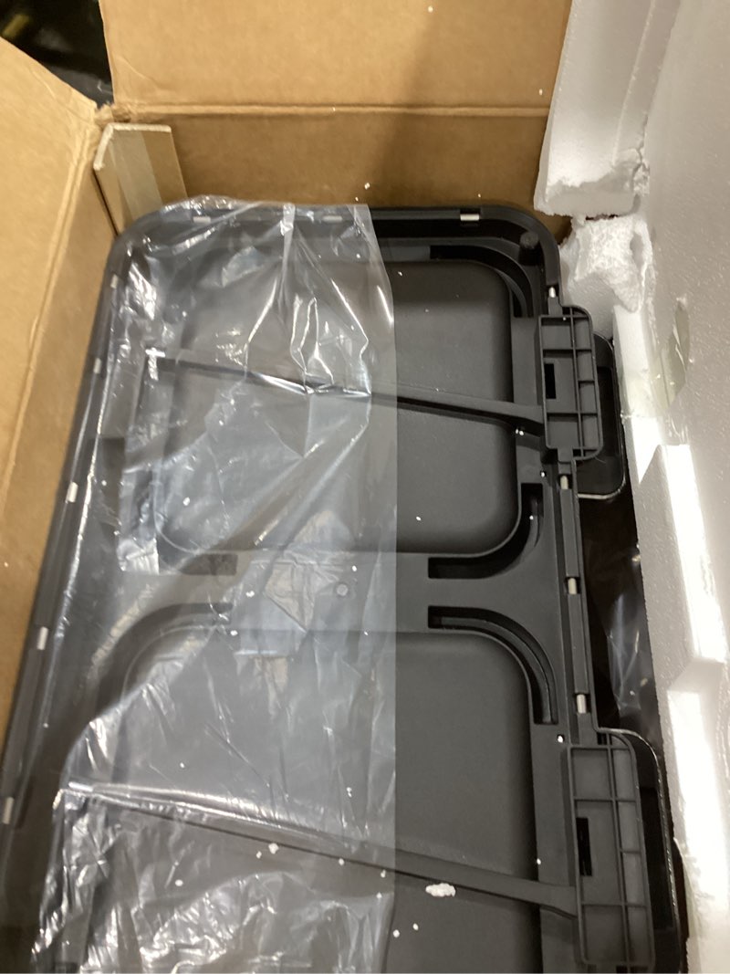 Condition photo showing Good Condition for garvee trash can, 2 x 10.6 gal (2 x 40 l) garbage can for kitchen dual compartment recycling kitchen step trash bin, stainless steel trash and recycle bin combo with soft-close lid,silver silver 2 x 10.6 gallon
