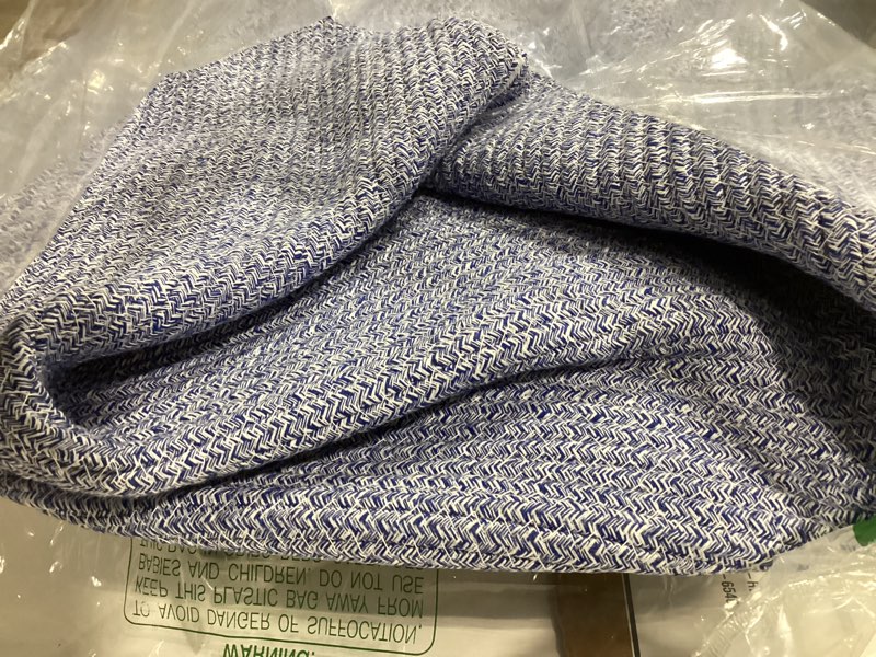 Condition photo showing Good Condition for willitat extra large blue baskets for organizing, blanket storage for living room, woven laundry sto