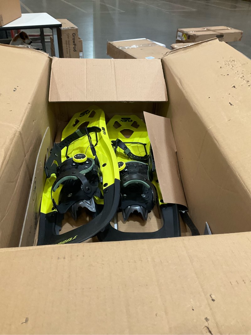 Condition photo showing As Is for tubbs, flex vrt snowshoe - men's yellow 29