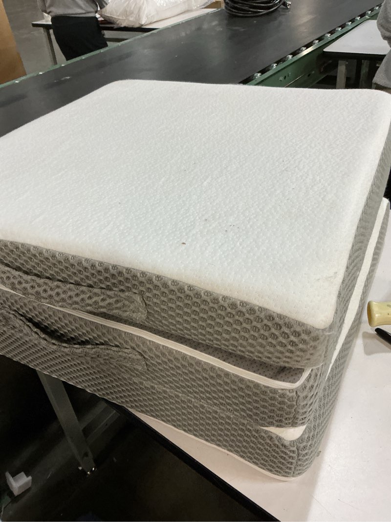 Condition photo showing Good Condition for Memory Foam Portable Tri-fold Mattress with Ultra Soft Removable Cover