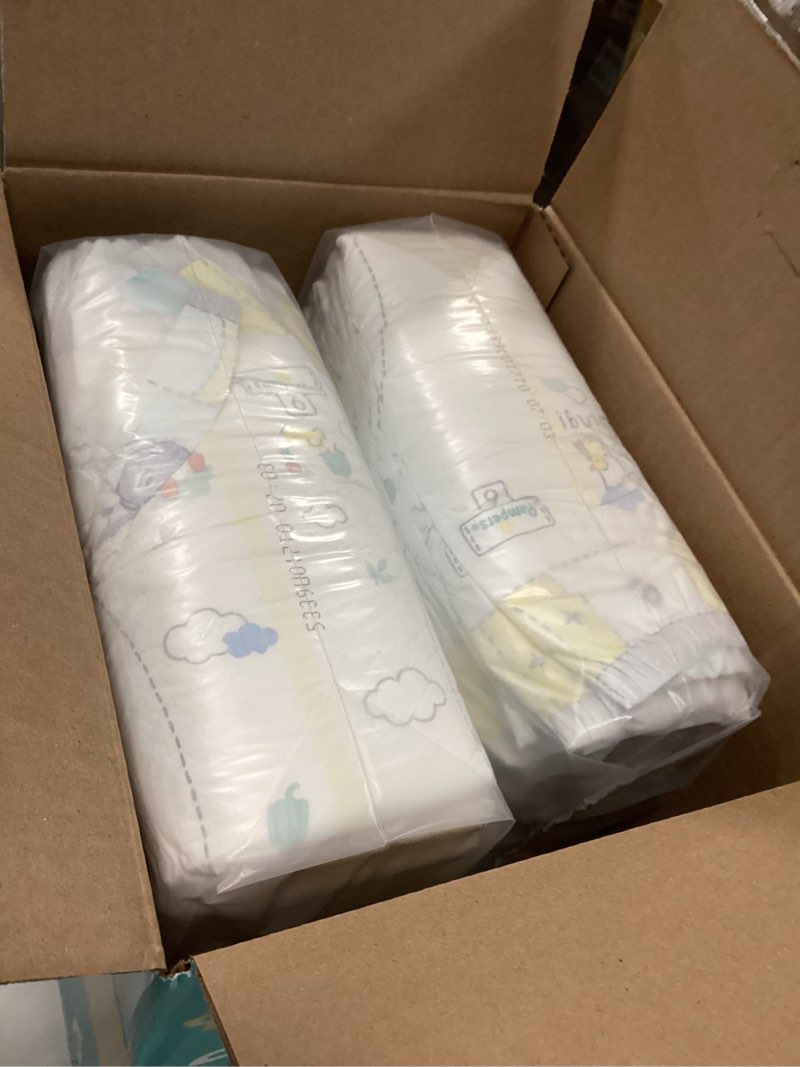 Condition photo showing Good Condition for Pampers Swaddlers Diapers, Size 6 (23-44 lbs), 50 Count, Absorbent, Keeps Baby Dry and Comfortable, Skin Safe Disposable Baby Diaper (Packaging May Vary) Size 6 50