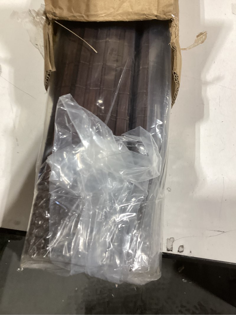Condition photo showing Good Condition for Cordless Bamboo Roman Shades for Windows, Blinds Size (20" W ×64" H) Colour (BDP-Espresso) Bdp-espresso 20" W × 64" H