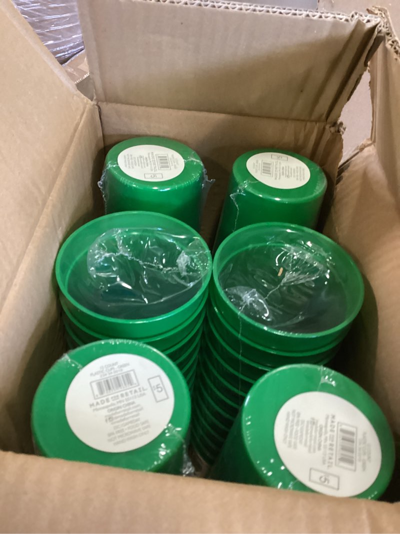 12pk 22 fl oz Green Cups pack of 6