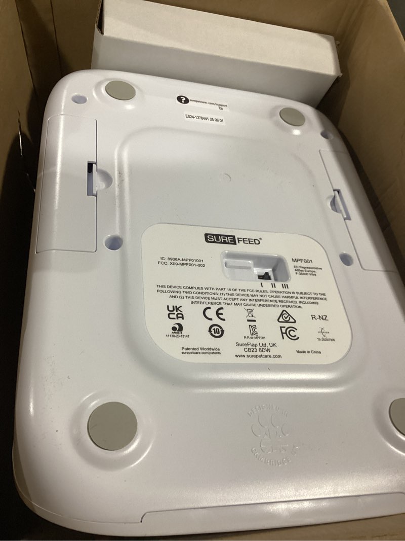 Condition photo showing As Is for sure petcare -sureflap - surefeed - microchip pet feeder - selective-automatic pet feeder makes meal times stress-free, suitable for both wet and dry food - mpf001 standard version