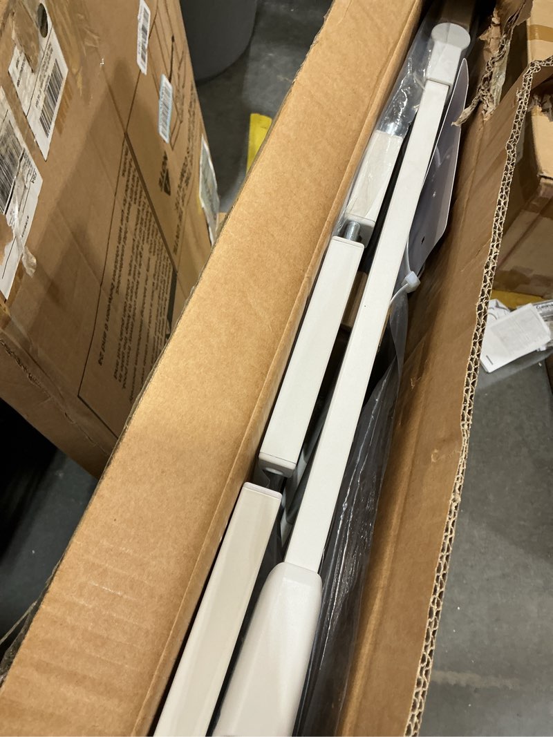 Condition photo showing Good Condition for babelio 29-48" extra wide baby gate with cat door, auto close metal pet door for stairs, doorways, house, pressure/hardware mounted, easy walk thru, white white 29-48" wide, 30" tall