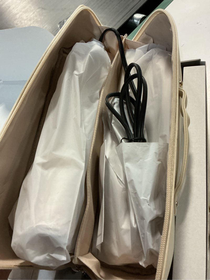 Condition photo showing Good Condition for 5 in 1 multi hot air styler wrap, 110,000 rpm high-speed hair dryer brush with auto wrap curlers & blow dryer brush with travel case, fast drying & frizz-free styling, no heat damage for women ivory white & champagne gold