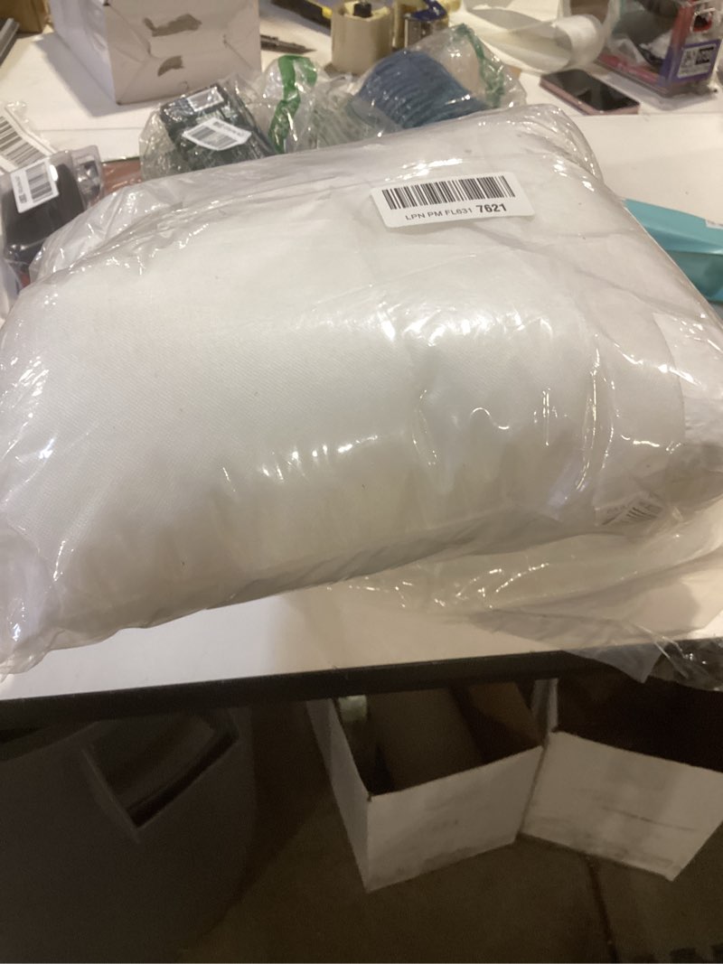 Condition photo showing Good Condition for lane linen 18 x 18 throw pillow insert - pack of 2 white, down alternative pillow inserts for decorative pillow covers, throw pillows for bed, couch pillows for living room 18" x 18" 01: white