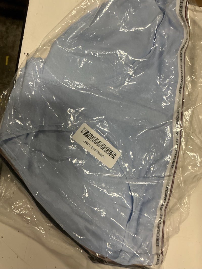 Condition photo showing Good Condition for tommy hilfiger women's classic cotton logoband brief 5-pack medium th love streams wallpaper sweet blue/bright white/cherry blossom/sky captain/th sweethearts toss heather grey