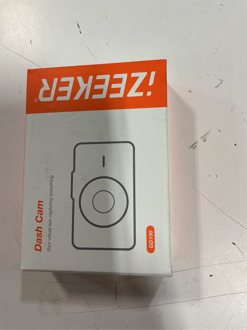 Condition photo showing New/Like New for izeeker 2.5k dash cam, 1440p qhd car camera with free 32gb card, 3" ips display, night vision, wdr, 170°wide angle, loop recording, g-sensor emergency recording, 24h parking mode, type c