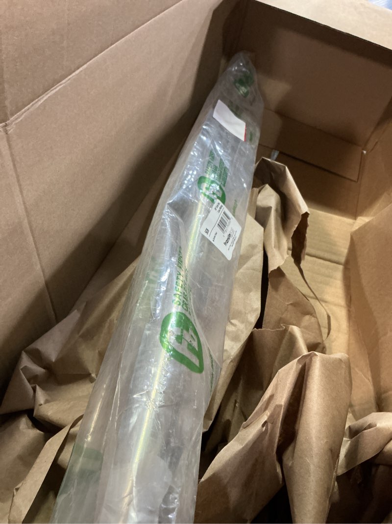 Condition photo showing As Is for franklin brass (1-pack) 36' ada grab bar concealed screw bathtub handle safety grip in stainless steel 1-1/2' diameter wall mount shower assist handicap 5636 36 inch