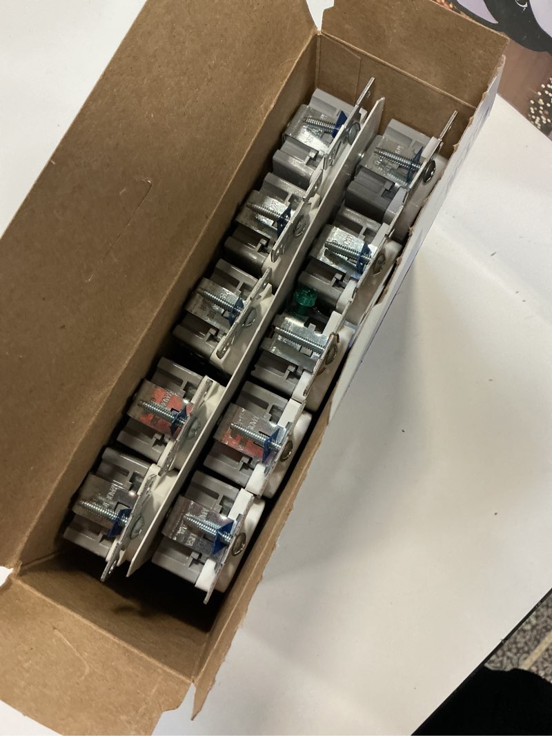 Condition photo showing As Is for Eaton 15 -Amp 125-volt Tamper Resistant Residential Duplex Outlet , White 10 -Pack