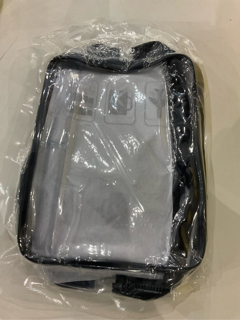 Condition photo showing item condition for 3pcs black traveling small bags