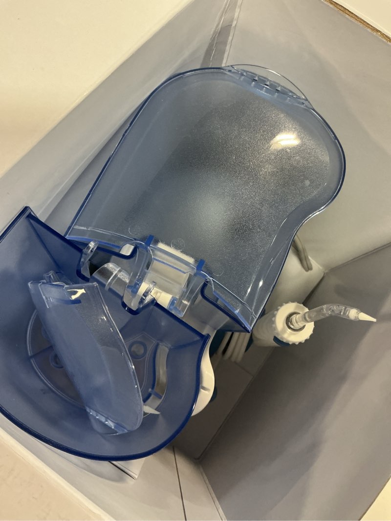 Condition photo showing Good Condition for h2ofloss dental water flosser for teeth cleaning with 12 multifunctional tips & 800ml capacity, professional countertop oral irrigator quiet design(hf-9 whisper) white