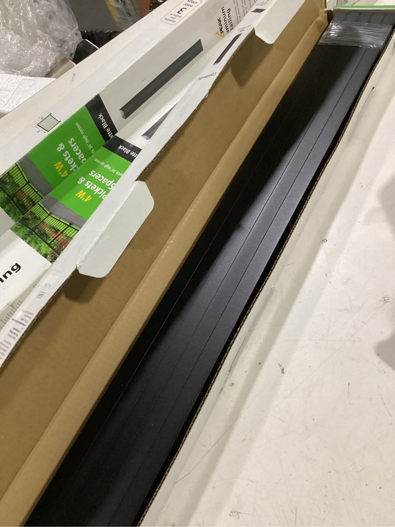 Condition photo showing Good Condition for 4 ft. matte black aluminum deck railing picket and spacer kit for 36 in. high system