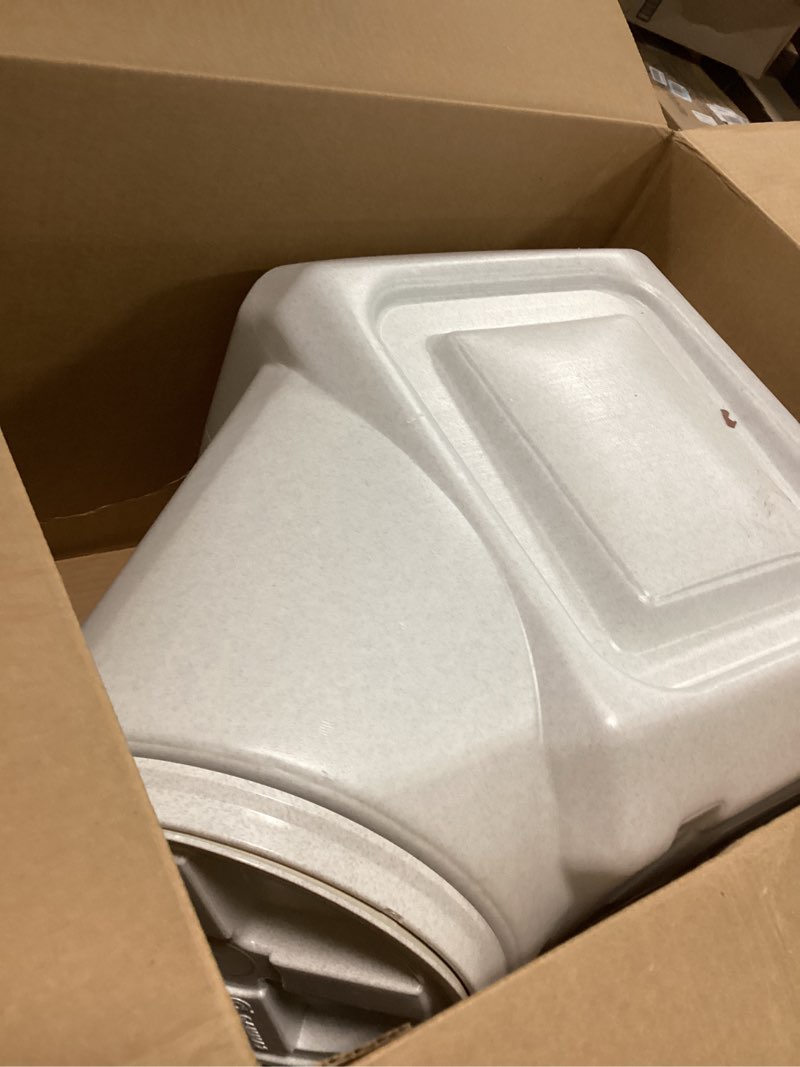Condition photo showing As Is for Gamma2 Vittles Vault Stackable Dog Food Storage Container with Sealing Lid, Up to 40 lbs Dry Pet Food Storage Container, USA-Made - [20.5"L x 12"W x 16.75"H] 40 Pounds Container