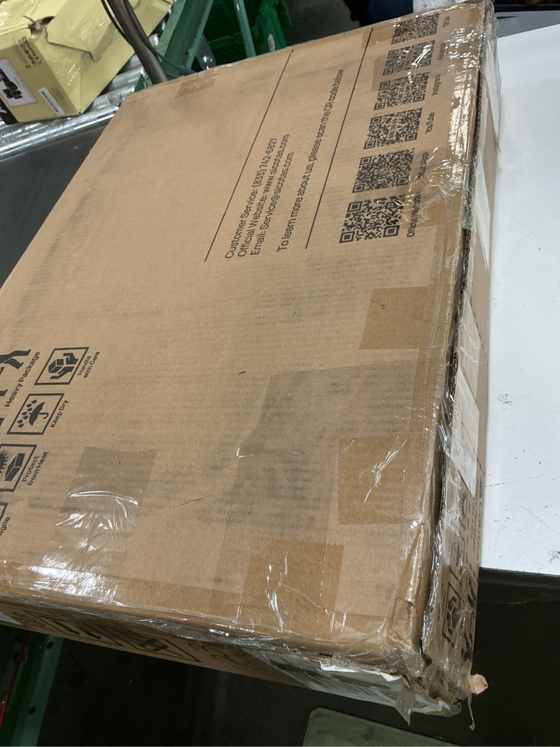 Condition photo showing New/Like New for sicotas rattan nightstand bedside table - farmhouse boho narrow accent end table with 2 open rattan shelves for bedroom, living room, small spaces - black oak