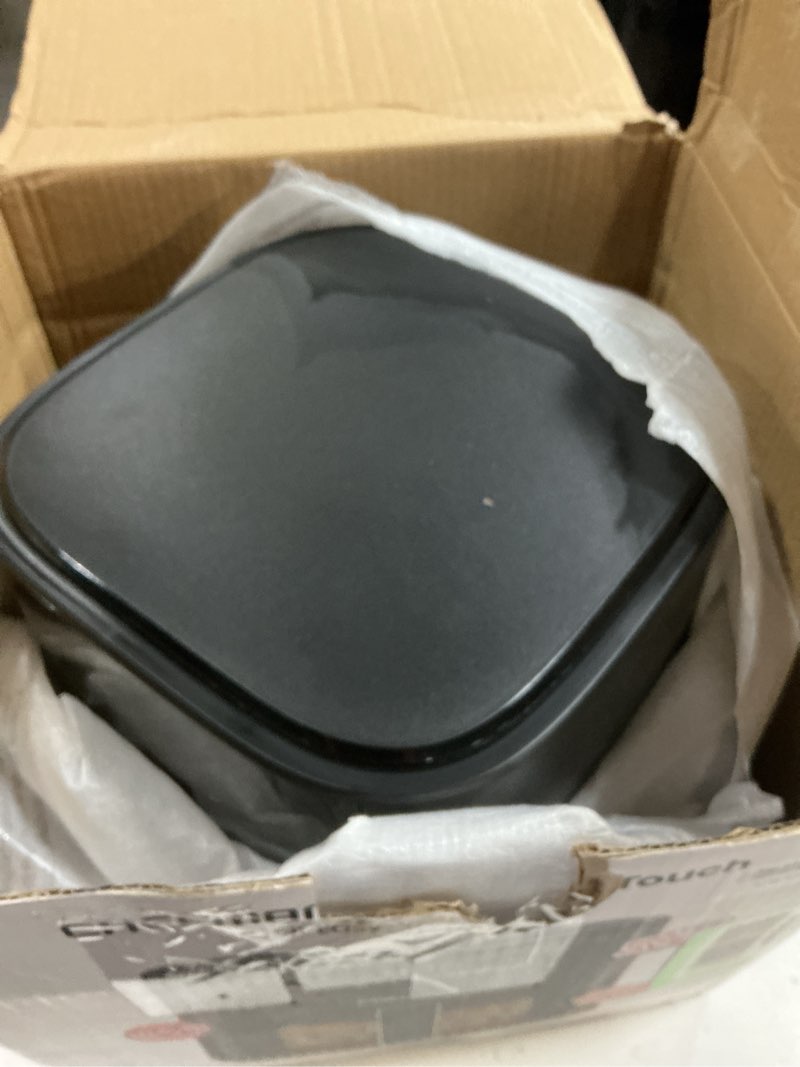 Condition photo showing Good Condition for chefman air fryer – 4 qt compact airfryer for quick & easy meals, features hi-fry technology for extra crisp, easy-view window, touch controls with 4 presets, nonstick & dishwasher safe basket - black 4 quart with easy view window
